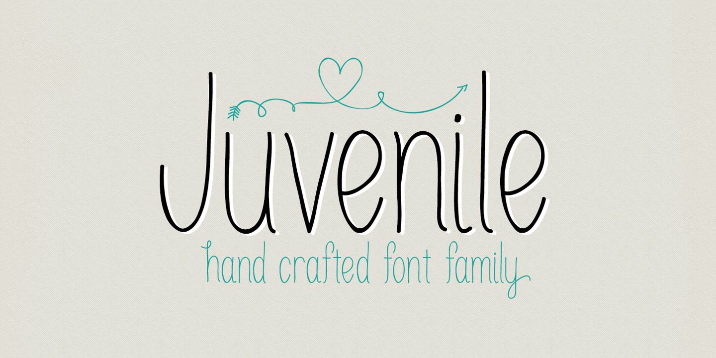 Juvenile Thin Italic Font preview